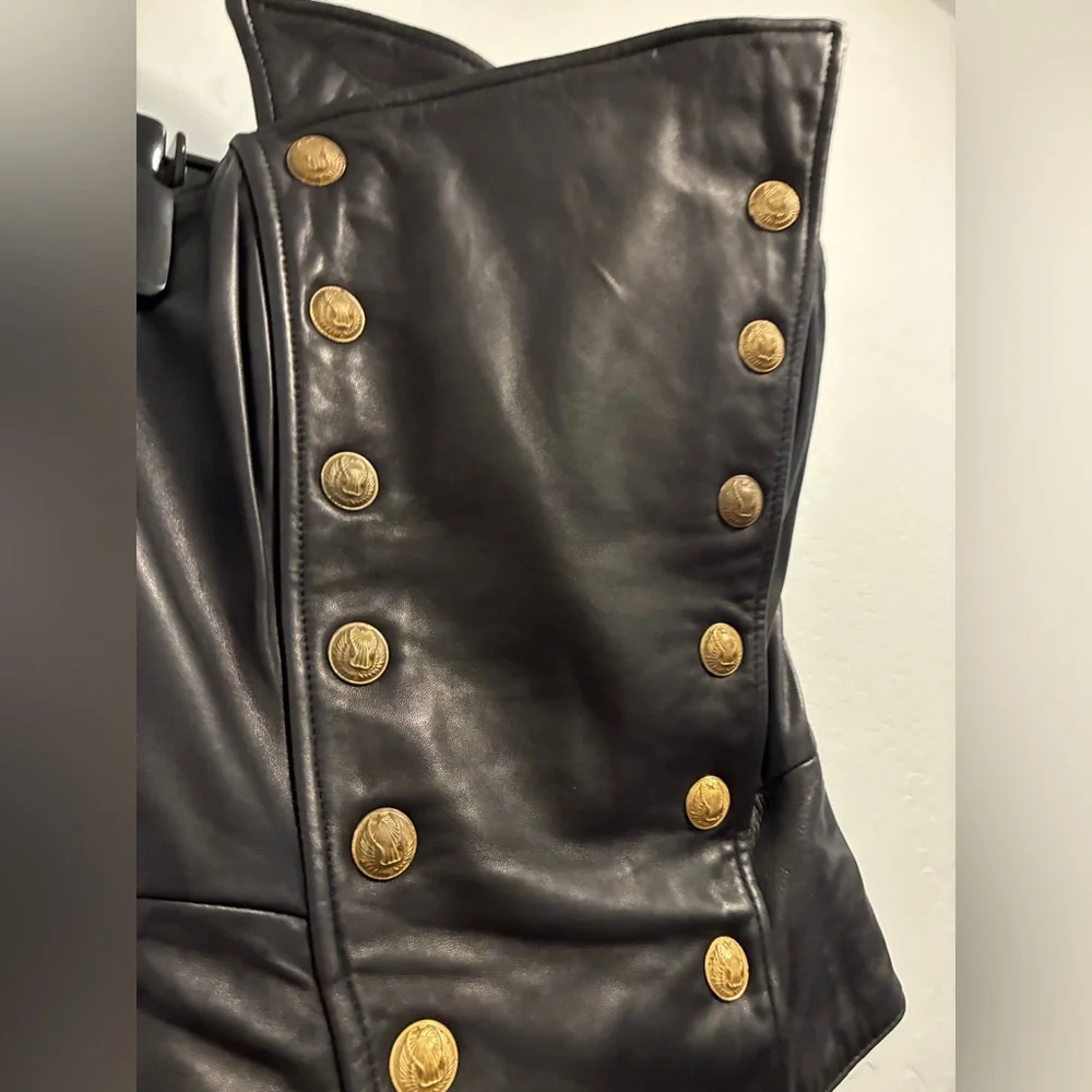 Michael Hoban for North Beach vintage black leather bustier - Picture 10 of 11